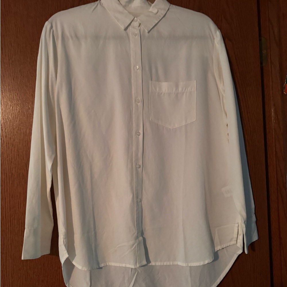 Madewell White Blouse with Relaxed Fit
